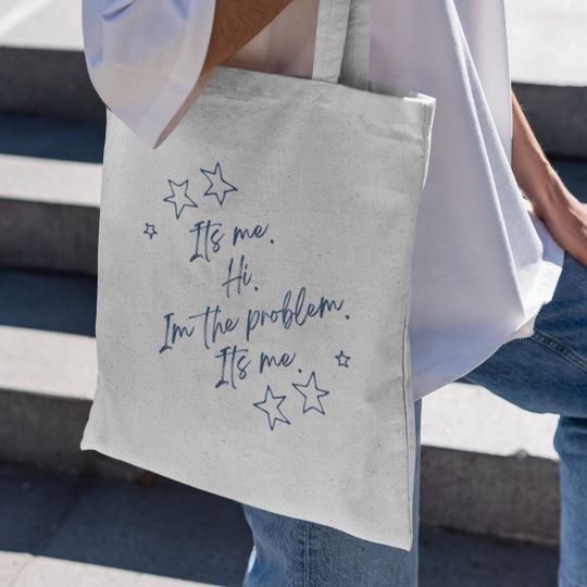 T Swiftt Anti-Hero Lyrics Canvas Tote Bag