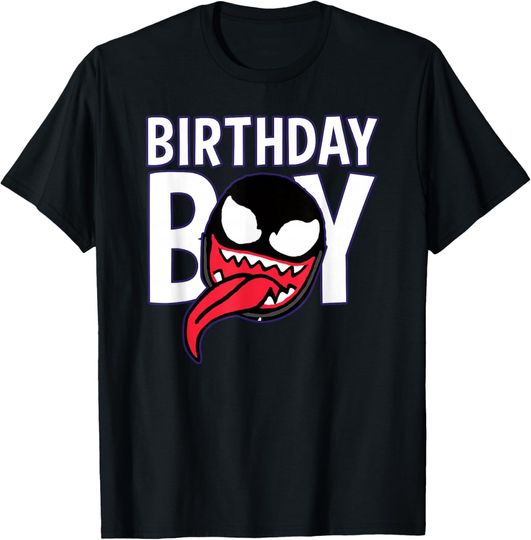 Marvel Spider-Man Birthday Boy Venom Logo T-Shirt