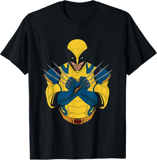 Discover Marvel Studios Deadpool & Wolverine X-Pose with Claws T-Shirt