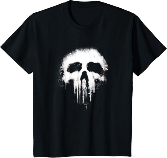 Kids Marvel The Punisher Grunge Skull Logo Kids Graphic T-Shirt T-Shirt