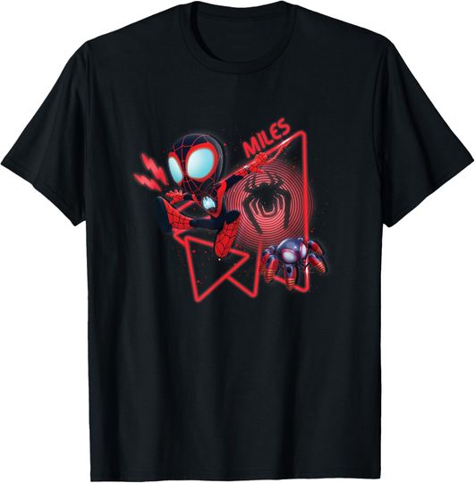Marvel Spidey And His Amazing Friends Miles Hologram T-Shirt