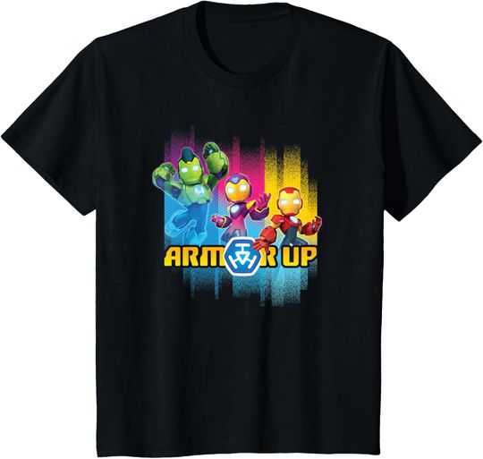 Marvel Iron Man and His Awesome Friends Hero Trio Armor Up T-Shirt