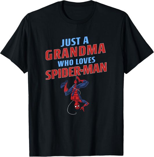 Discover Marvel Spider-Man Just A Grandma Who Loves Spider-Man T-Shirt