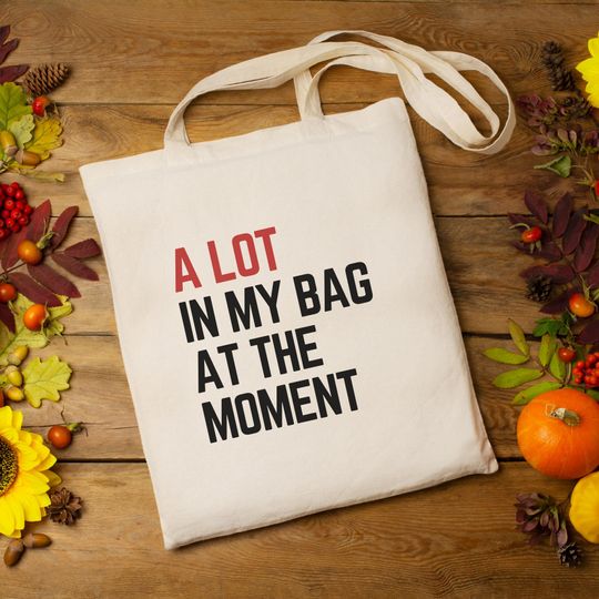 Discover Stylish Music Lover's Tote, A Lot In My Bag at the Moment Tote bag, Music Concert Bag, Trendy Tote for Concerts