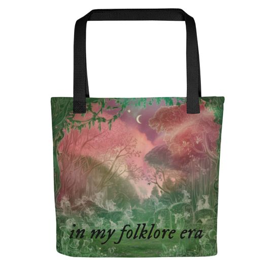 Discover Taylorr Swifts Folklore Tote Bag: Woodland Art Reusable Shopping Bag