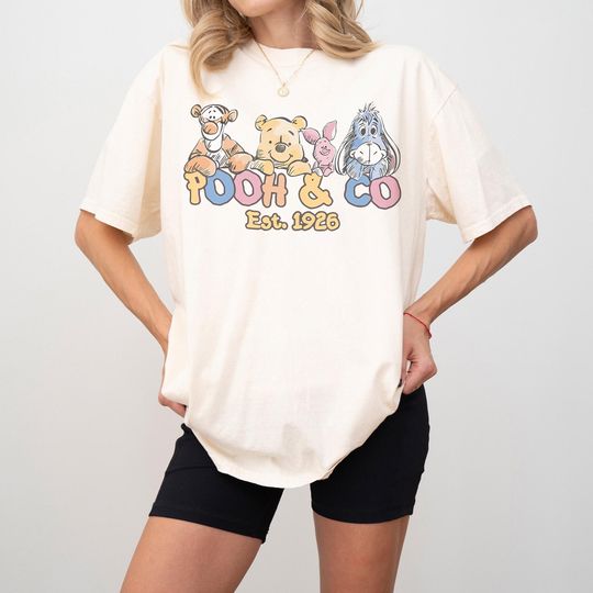 Discover Vintage Winnie the Pooh & Friends T-Shirt, Disney Family Tee, Tigger Piglet Eeyore, Disneyland Vacation