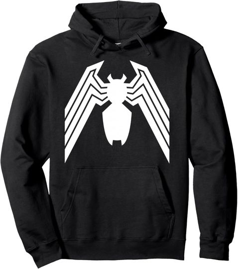 Marvel Comics Retro Classic Venom Classic Symbiote Logo Pullover Hoodie, Gift For Fan