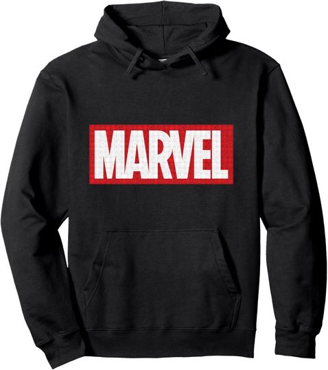 Discover Marvel Classic Logo with Icons Pullover Hoodie