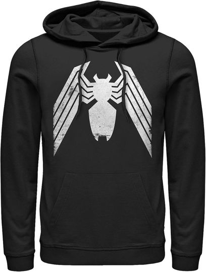 Marvel Men's Venom Distressed Logo Pull Over Hoodie , Gift For Fan