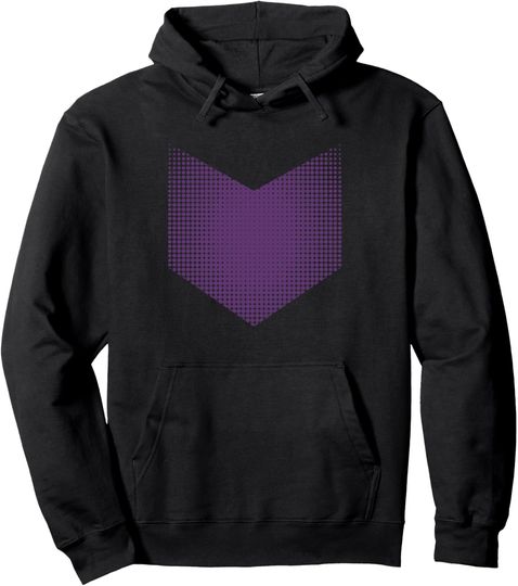 Marvel Hawkeye Series Halftone Purple Arrow Pullover Hoodie, Gift For Fan