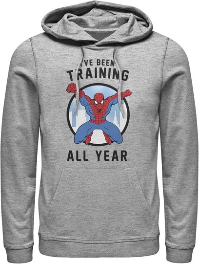 Discover Men's Marvel Spider-Man I've Been Training All Year Pull Over Hoodie