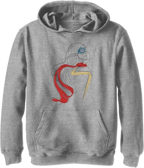 Discover Marvel Kids' Continuous Line Ms Hoodie