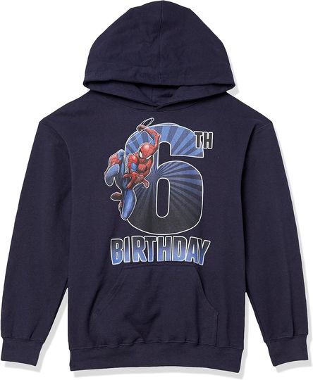 Discover Marvel Kids' Spiderman 6th Bday Hoodie