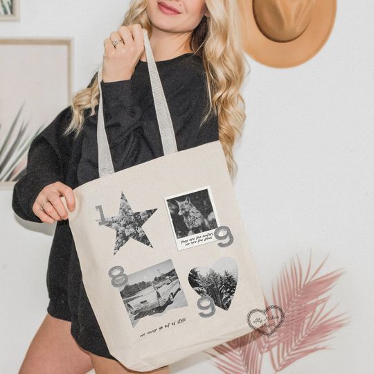 Discover the '89 polaroid tote | seagulls | eras | tote bag | tour | merch | 13 | eras