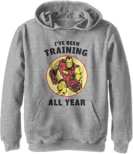 Marvel Boys' Iron Man Year Training Hoodie, Gift For Fan