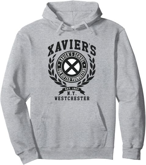 Marvel X-Men Xavier's School For Gifted Youngsters N.Y. Logo Pullover Hoodie, Gift For Fan