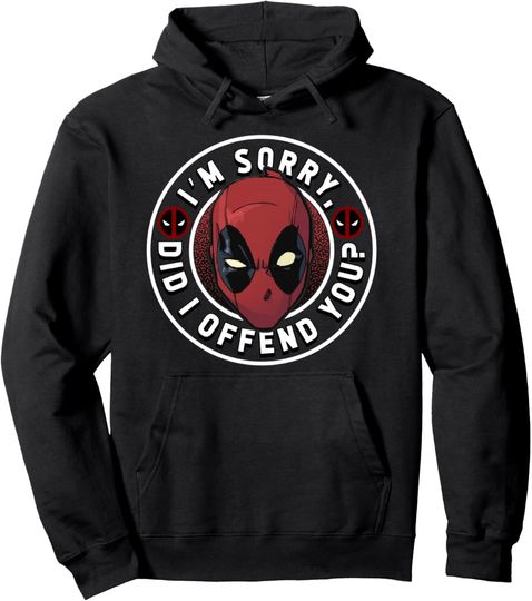Discover Marvel Deadpool I'm Sorry Did I Offend You Pullover Hoodie