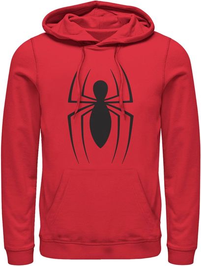 Discover Men's Marvel: Spider-Man Original Large Spider-Man Logo Pull Over Hoodie