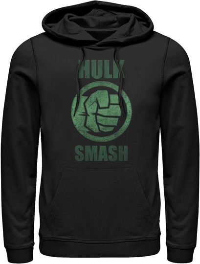 Men's Marvel Hulk Smash Pull Over Hoodie, Gift For Fan
