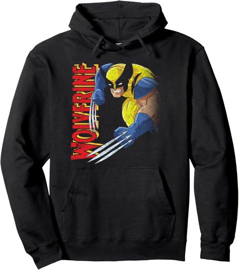 Marvel X-Men Wolverine 90s Animated Series Pullover Hoodie, Gift For Fan