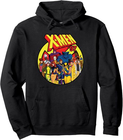 Marvel Studios X-Men ’97 Animated Series Team and Title Logo Pullover Hoodie, Gift For Fan