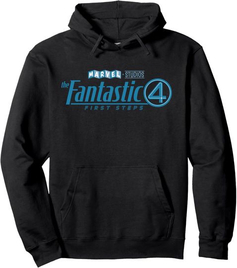 Discover Marvel Studios The Fantastic Four: First Steps Movie Logo Pullover Hoodie