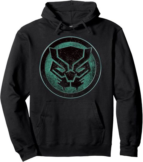 Marvel Black Panther Green Symbol Graphic Hoodie Pullover Hoodie, Gift For Fan