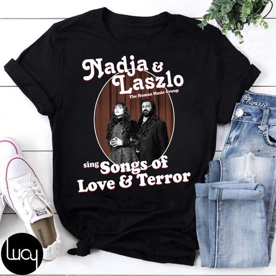 Nadja & Laszlo Songs of Love and Terror T-Shirt, What We Do in the Shadows TV Show Tee