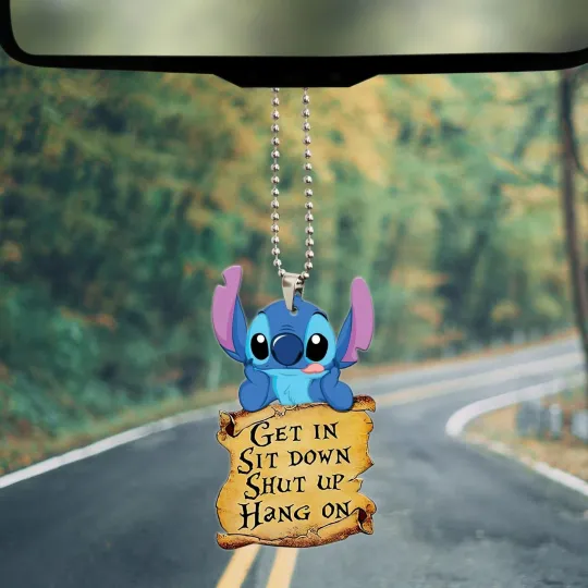 Discover Stitch Get in Sit Down Shut Up Hold On Ornament, Gift for Stitch Lovers