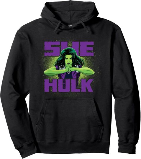 Discover Marvel Studios She-Hulk is Ready for Anything Disney+ Pullover Hoodie