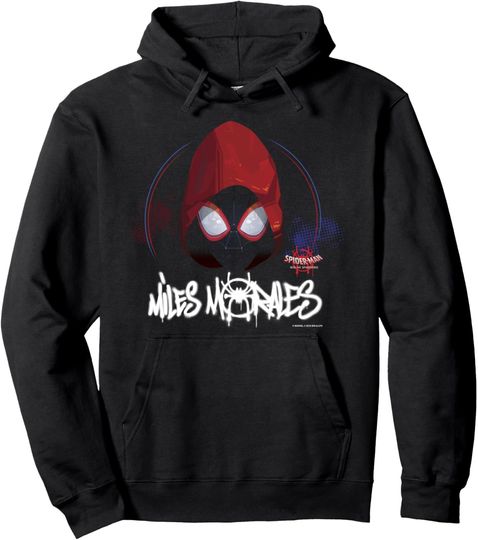 Marvel Spider-Man Spiderverse Red Hood Pullover Hoodie, Gift For Fan