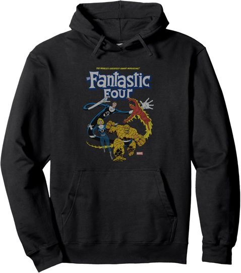 Discover Marvel Comics The Fantastic Four Vintage Hero Cover Pullover Hoodie