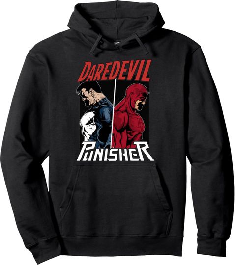 Marvel Daredevil The Punisher Only One Way Graphic Hoodie Pullover Hoodie, Gift For Fan
