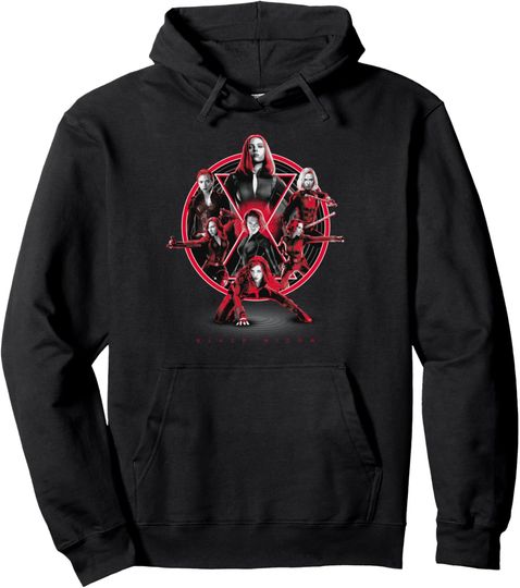 Discover Marvel Avengers Black Widow Multiplied Pullover Hoodie