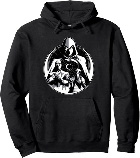 Marvel Moon Knight Mr Knight and Khonshu Pullover Hoodie, Gift For Fan