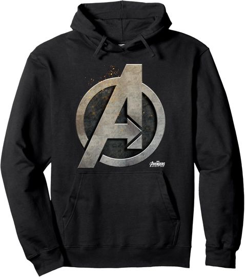 Discover Marvel Avengers Infinity War Steel Symbol Graphic Hoodie Pullover Hoodie
