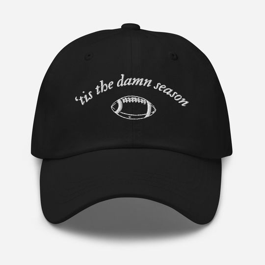 Tis The Damn Season Embroidered Hat | Taylorr Swifts Football Hat | Taylorr Swifts Football Dad Hat | Tis The Damn Season Baseball Hat