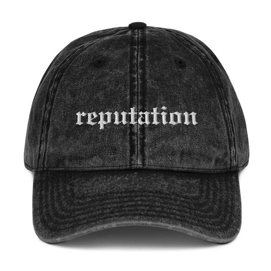 Reputation embroidered hat | Embroidered vintage hat | Taylorr Swifts inspired | reputation vintage hat