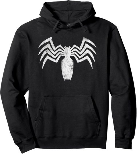 Marvel Distressed Claw Venom Logo Pullover Hoodie, Gift For Fan
