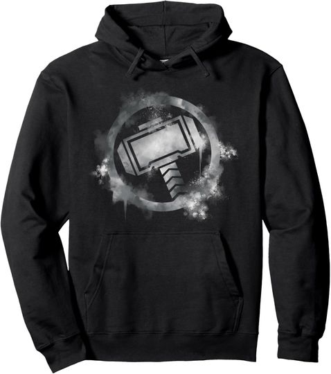 Discover Marvel Avengers Endgame Thor Spray Paint Logo Pullover Hoodie, Gift For Fan
