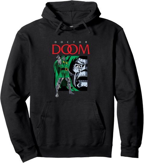 Discover Marvel Comics Doctor Dooom Fantastic Super Villain Pullover Hoodie, Gift For Fan