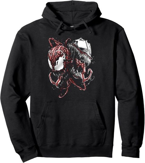 Marvel Carnage and Venom Head to Head Graphic Hoodie Pullover Hoodie, Gift For Fan