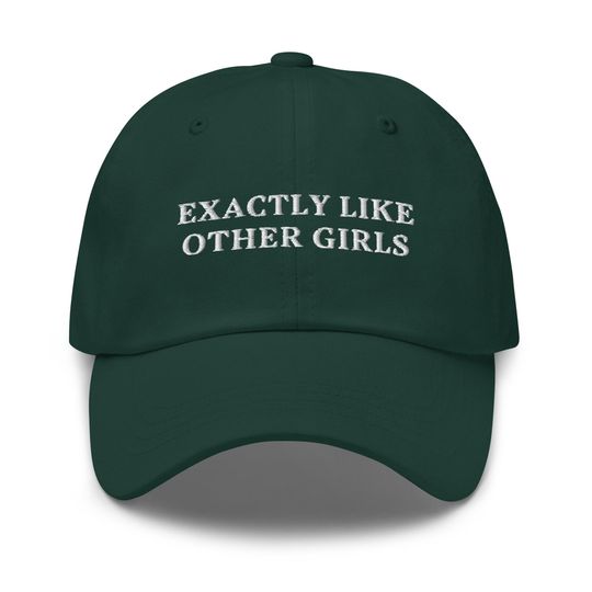 Discover Exactly Like The Other Girls Embroidered Corduroy Hat  Feminist Statement Cap