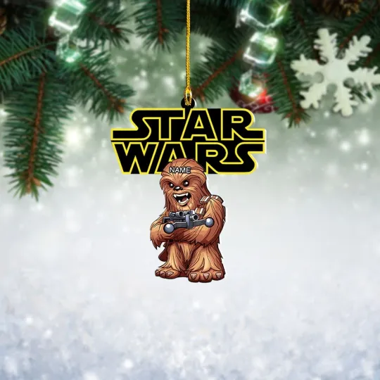 Personalized Chewbacca Star Wars Ornament, Gift for Chewbacca Lovers