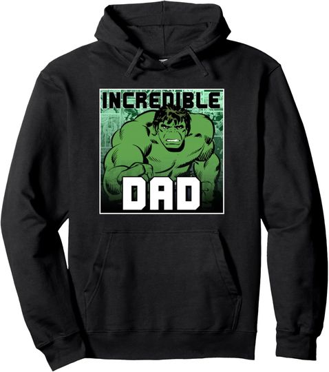 Marvel Comics Avengers Father's Day Hulk Incredible Dad Pullover Hoodie, Gift For Fan