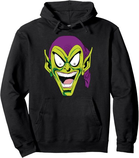 Marvel Spider-Man Green Goblin Laugh Pullover Hoodie, Gift For Fan