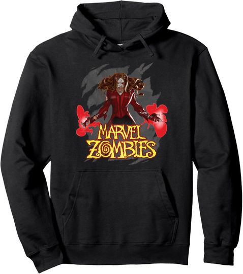 Discover Marvel Animation Marvel Zombies Zombie Scarlet Witch Wanda Pullover Hoodie, Gift For Fan