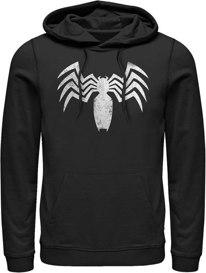 Marvel Men's Venom Distressed Claw Logo Pull Over Hoodie, Gift For Fan