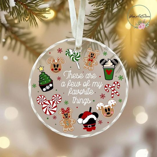 Discover Disney Glass Ornament, These Are a Few of my Favorite Things Ornament, Disney Christmas Decor