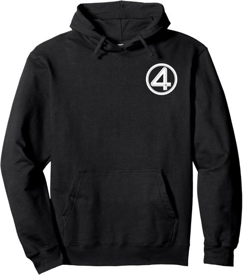 Discover Marvel The Fantastic Four: First Steps Left Pocket 4 Logo Pullover Hoodie